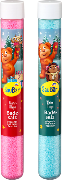 SauBär Geschenkset Badesalz im Röhrchen, 90 g