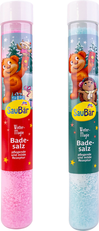 SauBär Geschenkset Badesalz im Röhrchen, 90 g