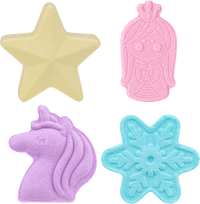 Geschenkset Kinder Badezusatz Badefizzer Eiszauber 4tlg (4x 50 g), 1 St SauBär