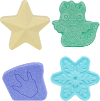 Geschenkset Kinder Badezusatz Badefizzer Eiszauber 4tlg (4x 50 g), 1 St SauBär
