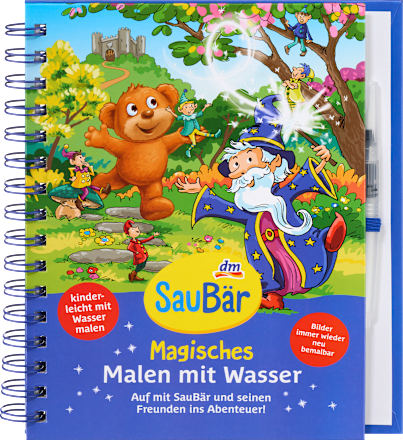 Geschenkset Magisches Wassermalbuch SauBär
