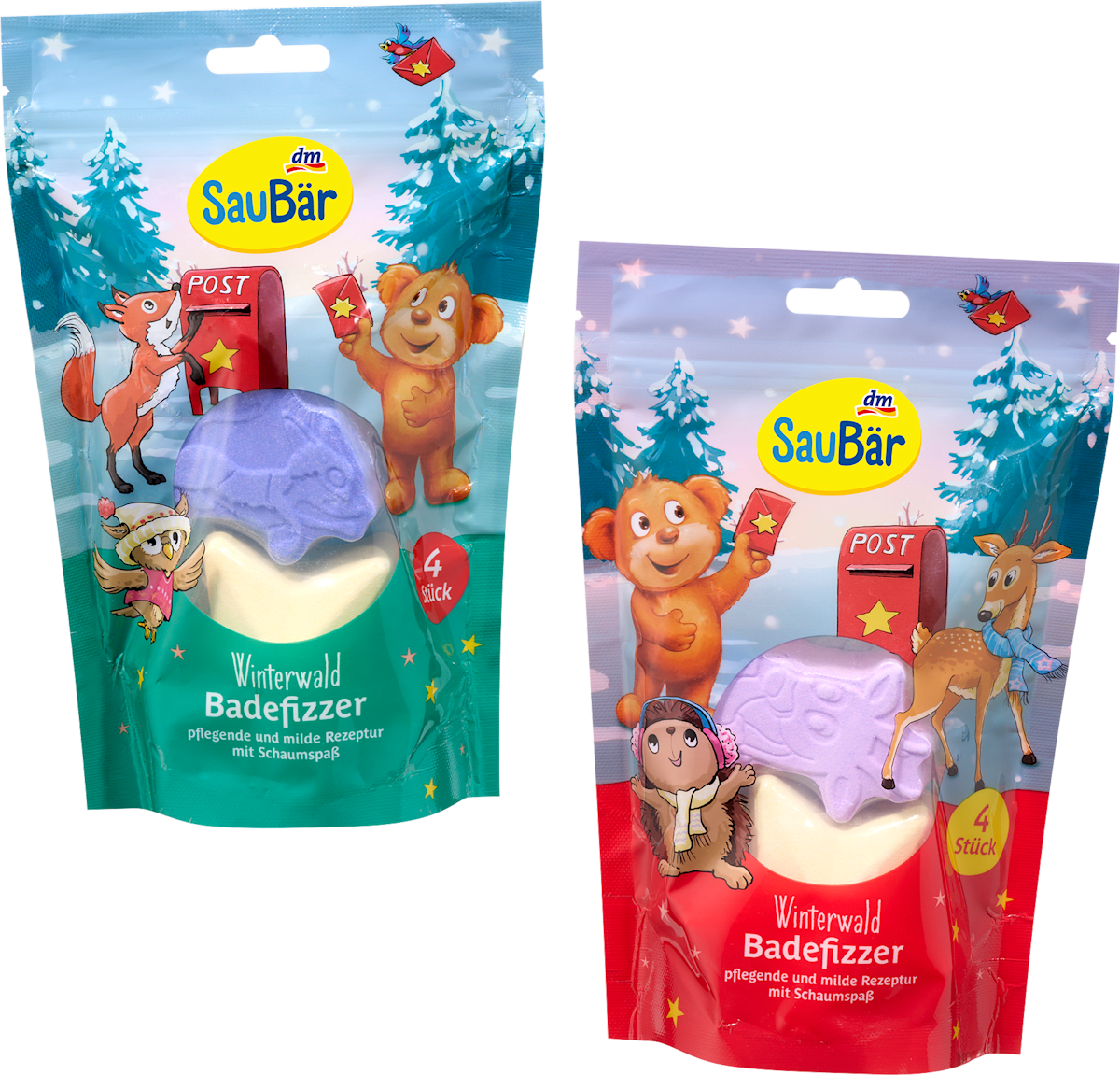 Geschenkset Winterwald Badefizzer (4x50 g), 1 St