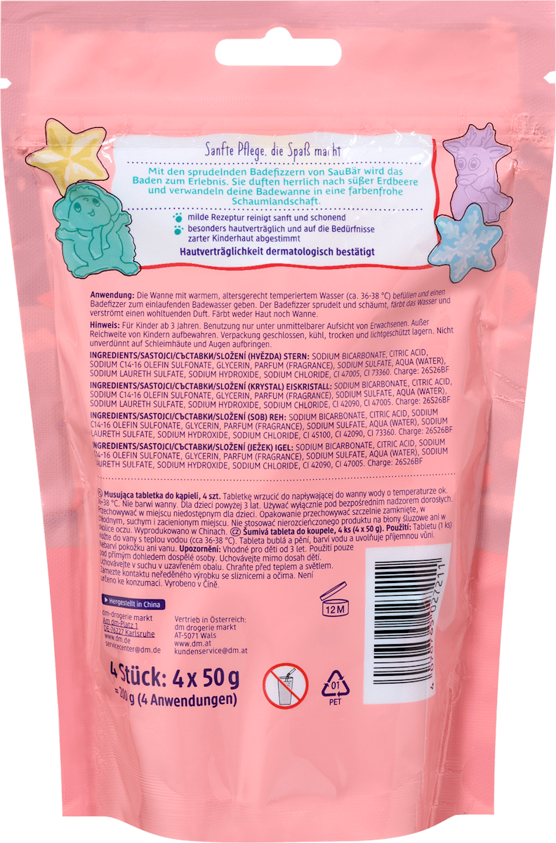 Geschenkset Winterwald Badefizzer (4x50 g), 1 St