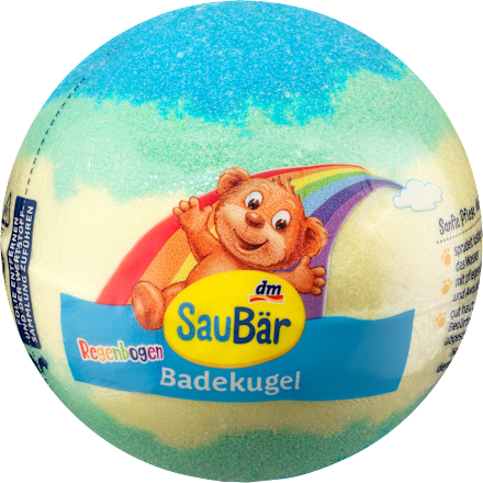 Kinderbadtoevoeging badbom regenboog, 1 stuk