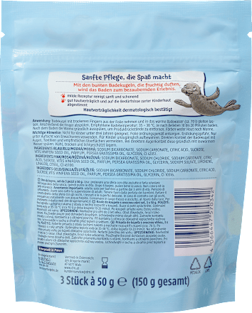 Kinderbadtoevoeging badbruisballen Bli-Bla-Blubber, 3 stuks