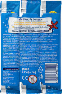 Kinderbadtoevoeging knisperend bad, 3x5g, 15 g