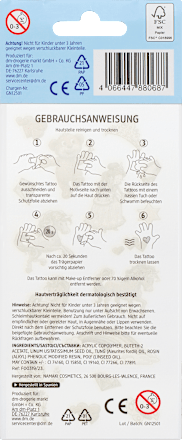 Kinder Haut-Tattoos Lustig-Bunt, 1 St