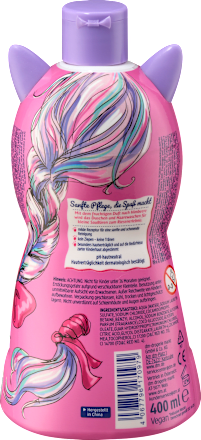 Kinder Shampoo, Duschgel & Spülung 3in1 Einhorn, 400 ml