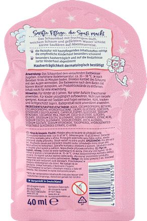 Schaumbad Einhornzauber, 40 ml