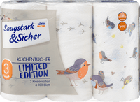 Keukendoeken design 3-laags (3x100 vel), 3 stuks