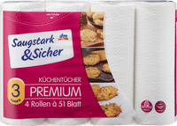 Küchentücher Premium 3-lagig (4x51 Blatt), 4 St