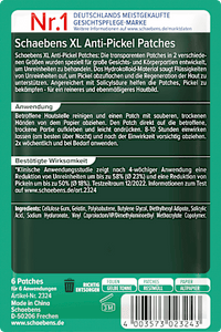 Patchs anti-acné XL, 6 applications, 1 pce