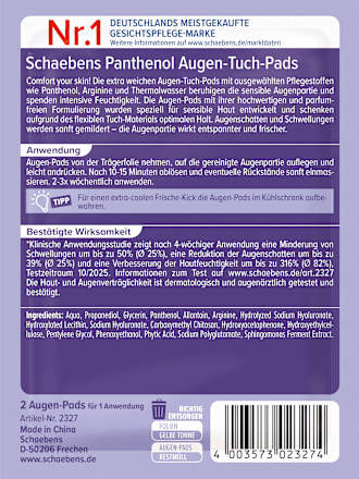Augen Tuch-Pads Panthenol (1 Paar), 2 St