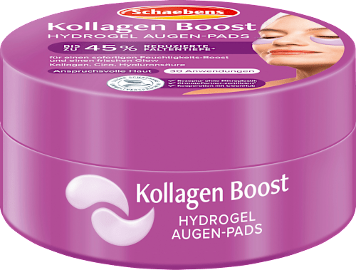 Schaebens Oogpads Hydrogel Collagen Boost Jar (30 paar), 60 stuks