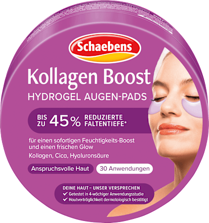 Augenpads Hydrogel Kollagen Boost Tiegel (30 Paar), 60 St