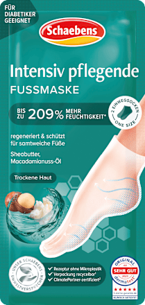 Voetmasker sokken intensieve verzorging met sheaboter &amp; macadamia (1 paar), 2 stuks
