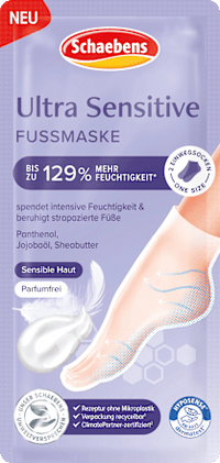 Fußmaske Socken Ultra Sensitive (1 Paar), 2 St