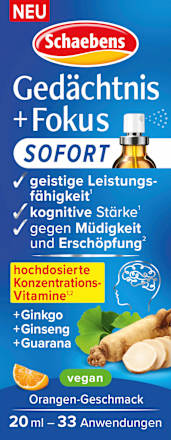 Schaebens Gedächtnis + Fokus Spray, 20 ml