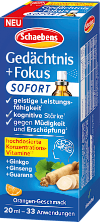 Schaebens Gedächtnis + Fokus Spray, 20 ml
