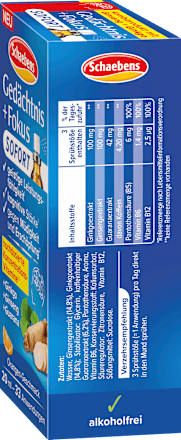 Schaebens Gedächtnis + Fokus Spray, 20 ml
