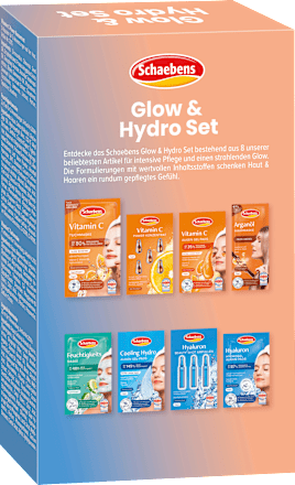 Cadeauset Glow + Hydro 8-delig, 1 stuk