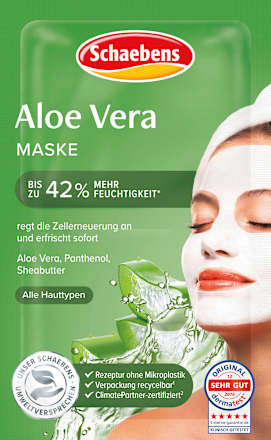 Aloë vera gezichtsmasker (2x5 ml), 10 ml