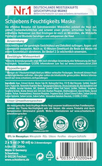 Vochtinbrengend gezichtsmasker (10 stuks x 2 x 5 ml), 100 ml