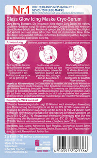 Schaebens Gesichtsmaske Glass Glow Icing Maske (2x8 ml), 16 ml