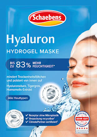 Hyaluronzuur hydrogel gezichtsmasker, 1 st