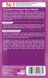 Gesichtsmaske Kollagen Boost (2x5 ml), 10 ml