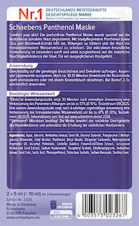 Gesichtsmaske Panthenol (2x5 ml), 10 ml
