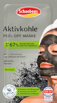 Gezichtsmasker met actieve kool (2x8 ml), 16 ml