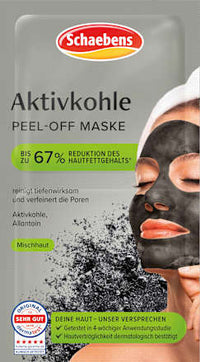 Gesichtsmaske Peel-Off Aktivkohle (2x8 ml), 16 ml