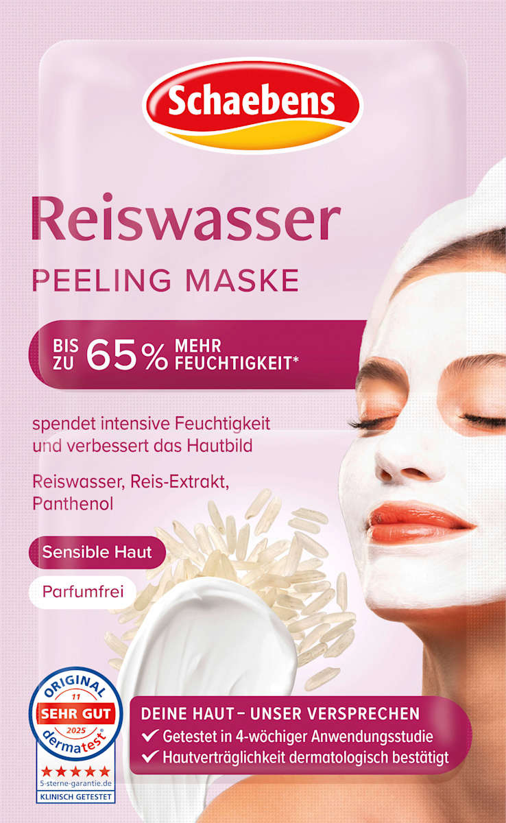 Schaebens Gesichtsmaske Peeling Reiswasser (2x5 ml), 10 ml
