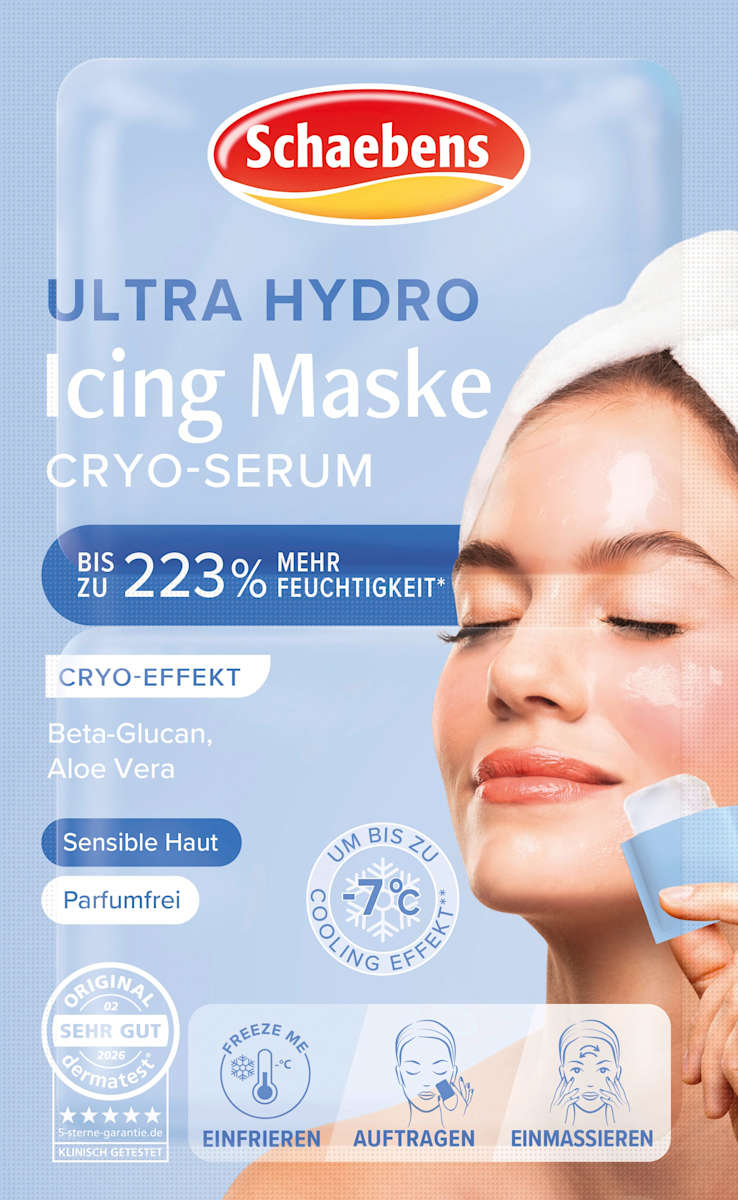 Schaebens Gesichtsmaske Ultra Hydro Icing Maske (2x8 ml), 16 ml