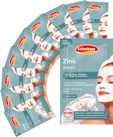 Gesichtsmaske Zink (10 St, 2x5 ml), 100 ml