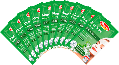 Aloë vera gezichtsmaskers (10 stuks x 2 x 5 ml), 100 ml