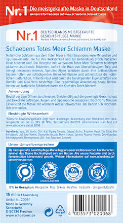 Dode Zee gezichtsmaskers (10 x 15 ml), 150 ml