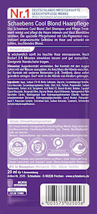 Koel blond haarmasker, 20 ml