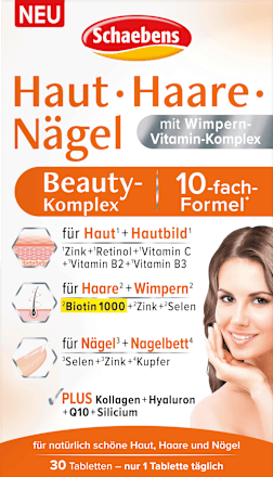 Huid Haar Nagels Beauty Complex Tabletten 30 stuks, 24 g