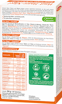 Huid Haar Nagels Beauty Complex Tabletten 30 stuks, 24 g