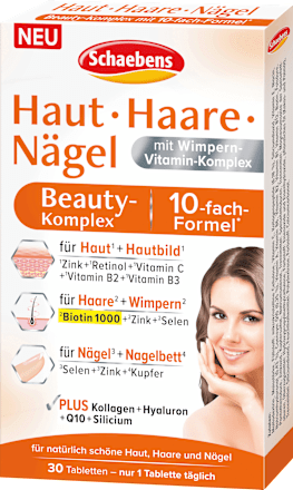 Huid Haar Nagels Beauty Complex Tabletten 30 stuks, 24 g