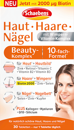 Haut Haare Nägel Beauty-Komplex Tabletten 30 St, 24 g