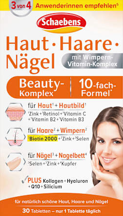 Haut Haare Nägel Beauty-Komplex Tabletten 30 St, 24 g