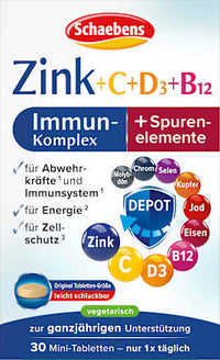 Immuunbehandeling zink + C + D3 + B12, 10 g