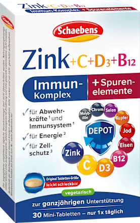 Immuunbehandeling zink + C + D3 + B12, 10 g