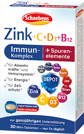 Immun-Kur Zink + C + D3 + B12, 10 g