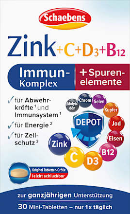 Immun-Kur Zink + C + D3 + B12, 10 g