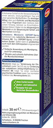 Schaebens Melatonin Sofort-Spray, 30 ml