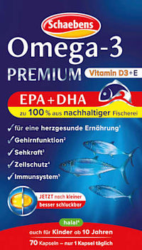 Omega-3 Premium Fischöl Kapseln 70 St, 40 g